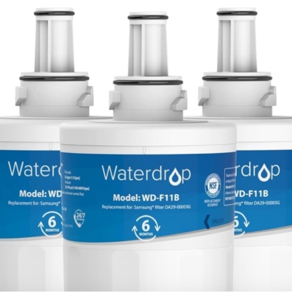 Three Refrigerator Filters Waterdrop WD-F118 Replacement for Samsung